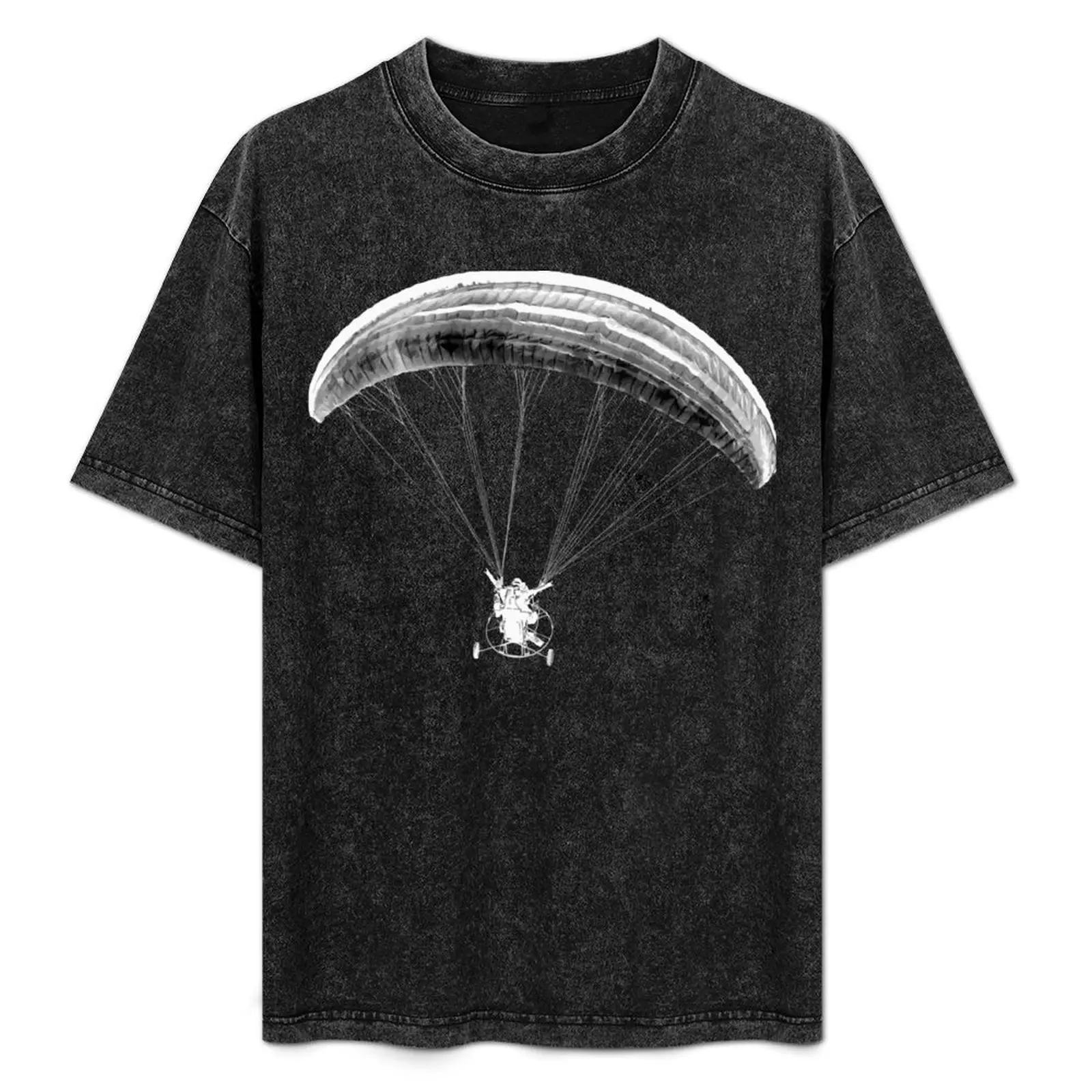 Paramotor Artistic - Black/White - Powered Paragliding T-Shirt tshirts personalised luxury designer summer clothes men t shirt