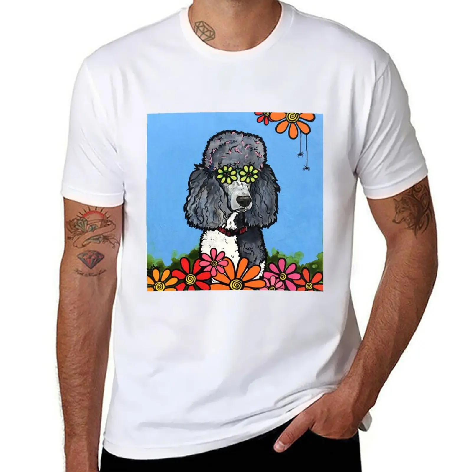 

Parti Poodle T-Shirt Casual Trendy Short Sleeve T-Shirt
