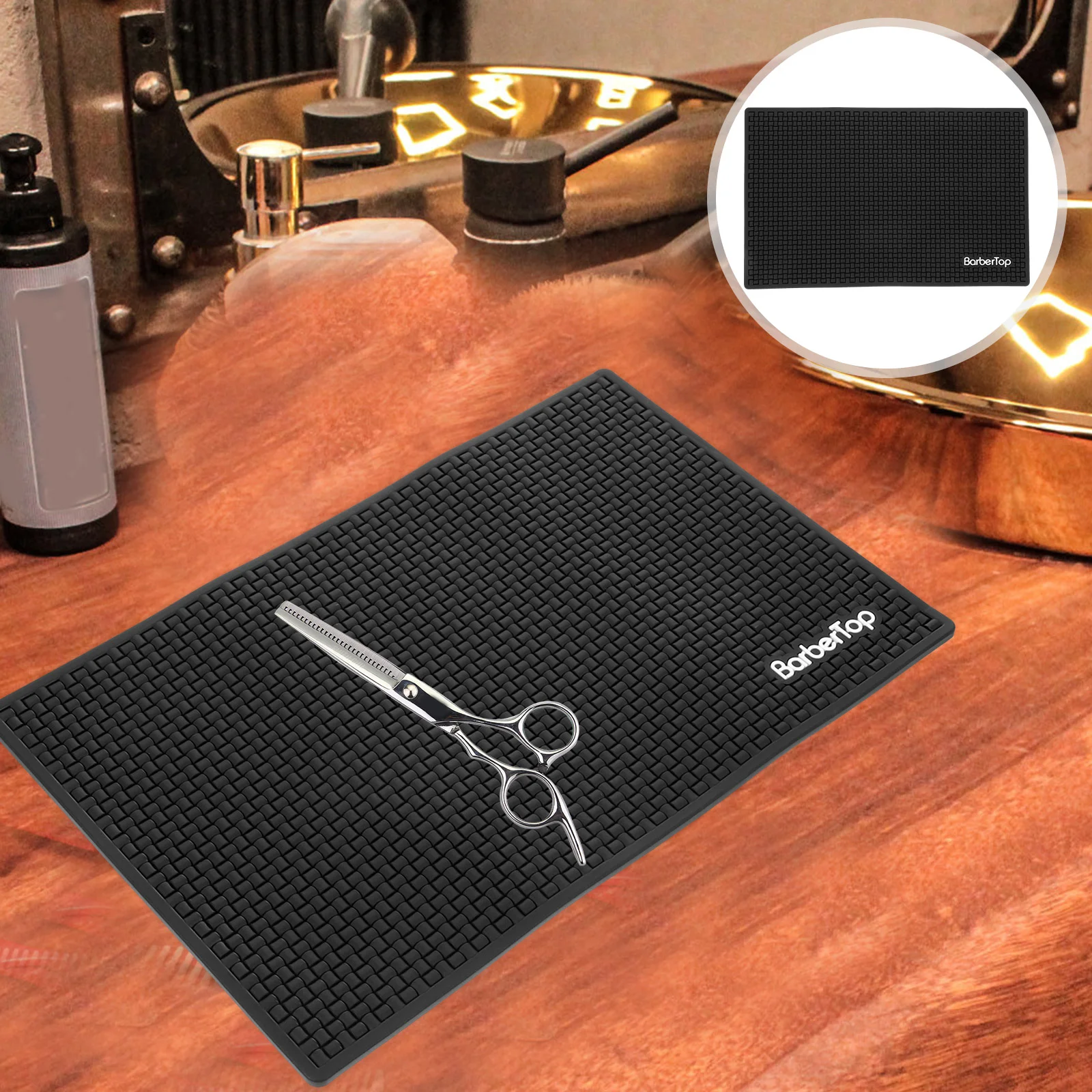 Hair Tools Anti-slip Mat Styling Accessories Organizer Silicone Barber for Station Silica Gel Man Shears