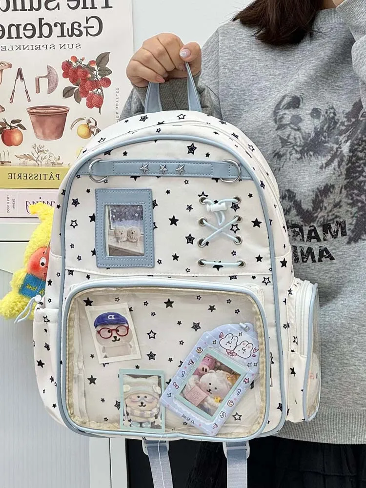 Kawaii Starry Harajuku Pastel Ita Backpack