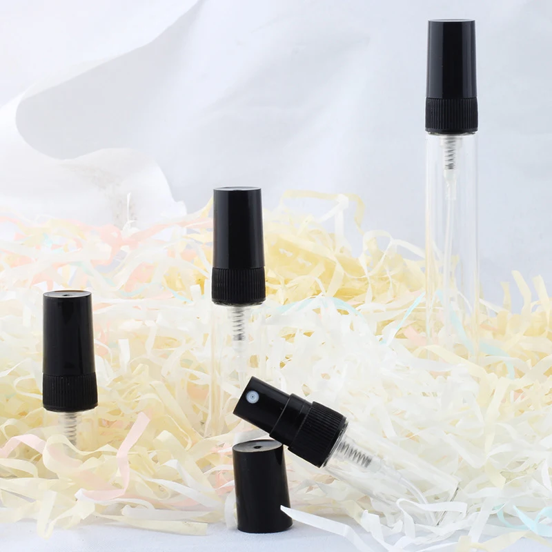 10Pcs Mini Portable Glass Perfume Bottle Travel Size Empty Perfume Glass Spray Bottles