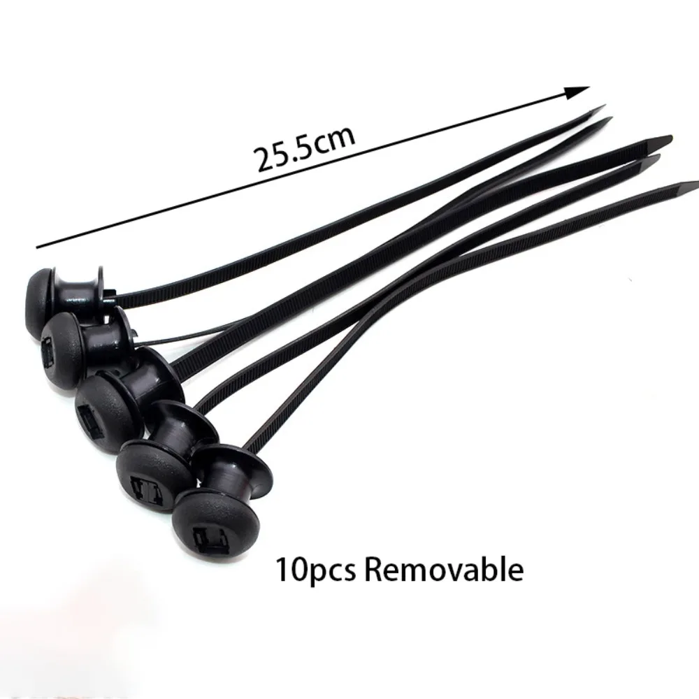 20/50100Pcs Multipurpose Nylon Universal Cable Tie Buckle Self-Locking Cable Tie Retainer Heavy Duty Nylon Zip Ties Nylon Buckle
