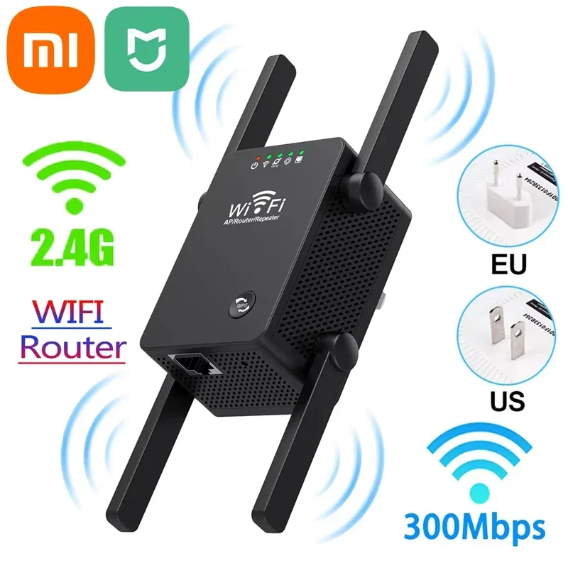 Xiaomi Mijia WiFi Repeater 3 in 1 Wireless Wifi Extender 300Mbps 802.11N Long Range Wi fi Signal Booster 2.4G Wifi Repiter