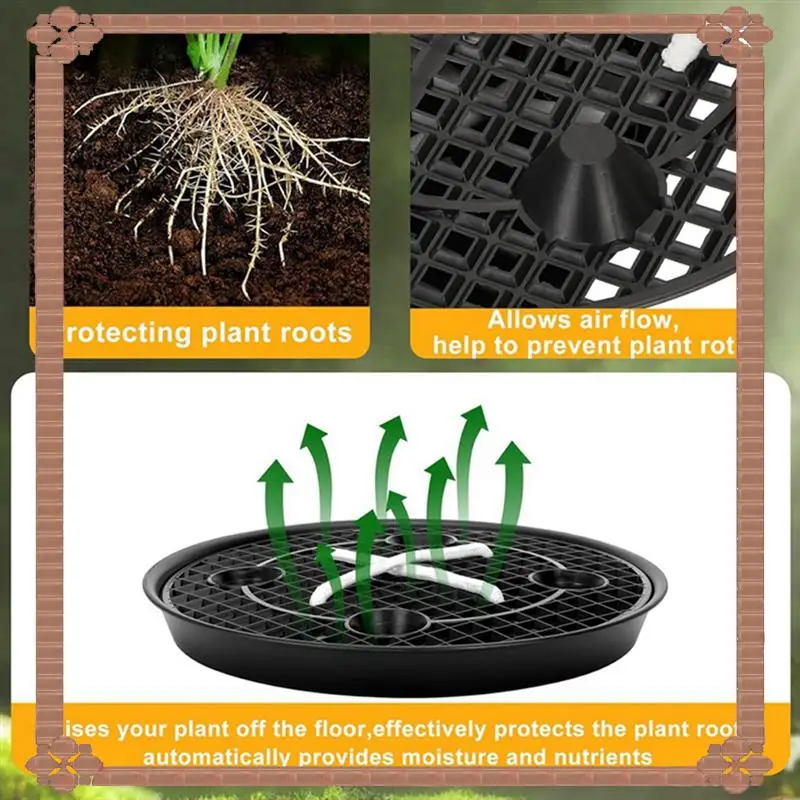 24-Hour Delivery Self Watering Fabric Pot Base 4-Pack Auto Pots Fit 5 Gallon Grow Bags,Auto-Irrigation Water Delivery System