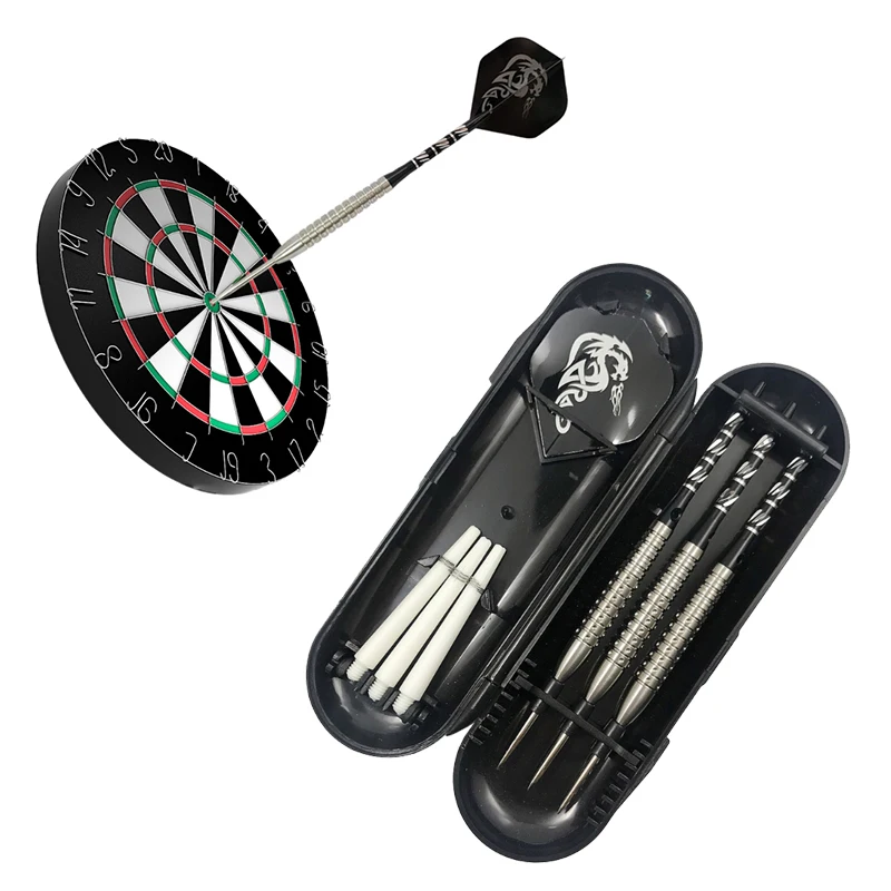 3 pz/set 90% freccette professionali con punta in acciaio al tungsteno 24.5g con custodia per freccette per giochi sportivi al coperto