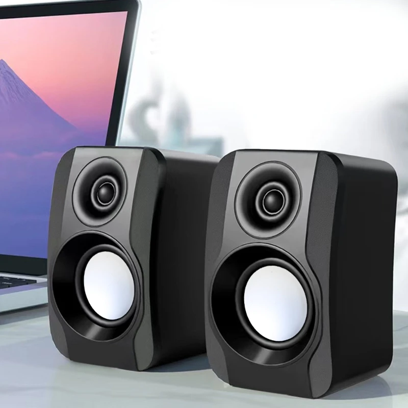 PC Speaker USB Powered Computer Speaker Mini Speaker with 3.5mm Input for Computer Laptops Monitor