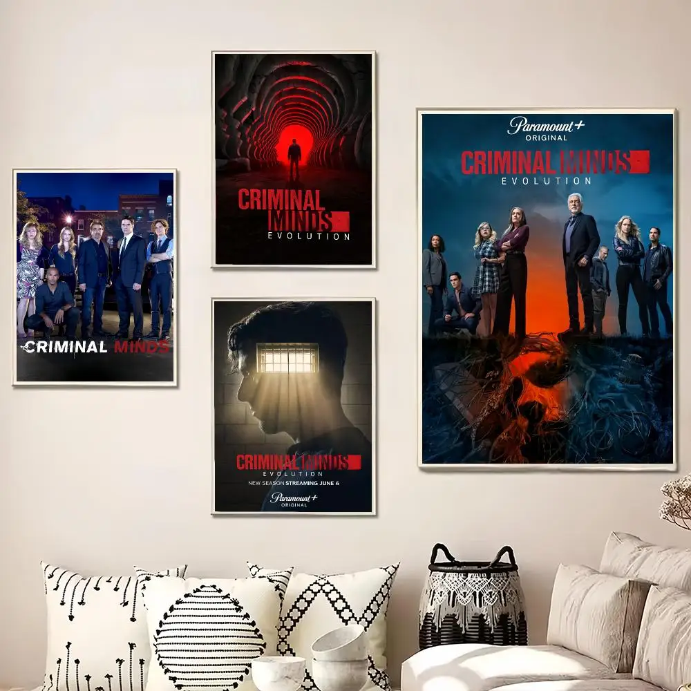 TV SeriesC- Criminal Minds Painting Calligraphy Canvas Poster Wall Art for Living Room Bedroom Cafe Decor Gift