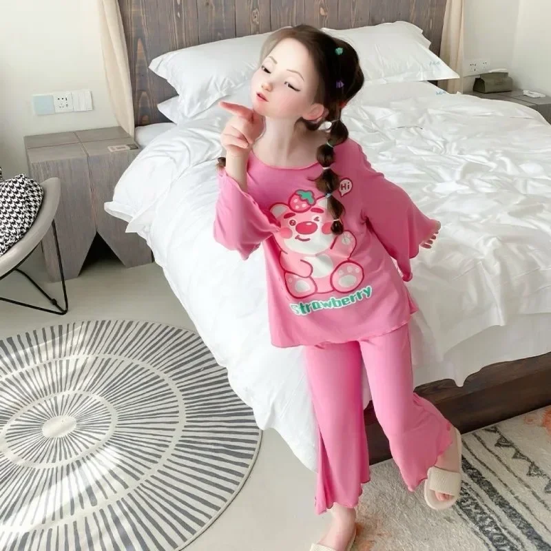 

Kuromi Cinnamoroll Anime Kawaii Long Sleeve Hooded Pants Pajama Cute Sanrio Ins My Melody Homewear Clothing Gifts for Kids