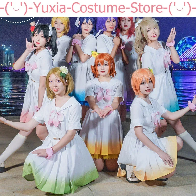 

Anime!Lovelive μ's 8th A song for you! you you! Rin Maki Umi All Members sj Lolita Dress Uniform Cosplay Costume Role Play Suit