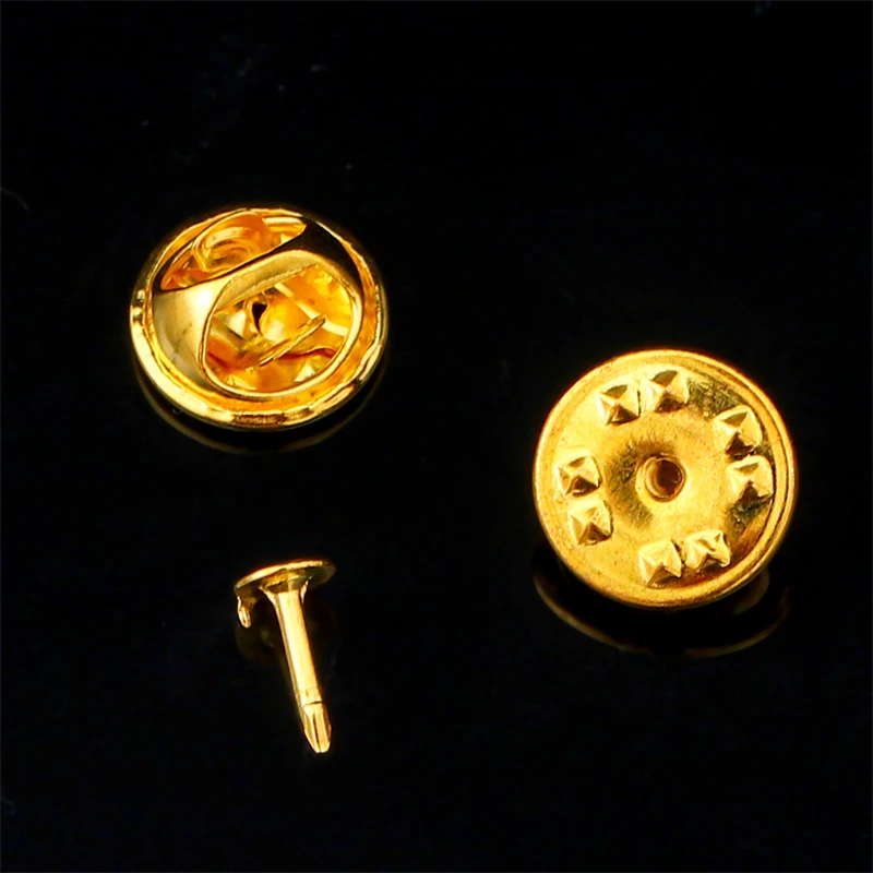 30set Metal Blank Brooch Base Holder Butterfly Pins Badge Clasps Nail Tie Back Tack Lapel Buckle Settings For Diy Jewelry Making