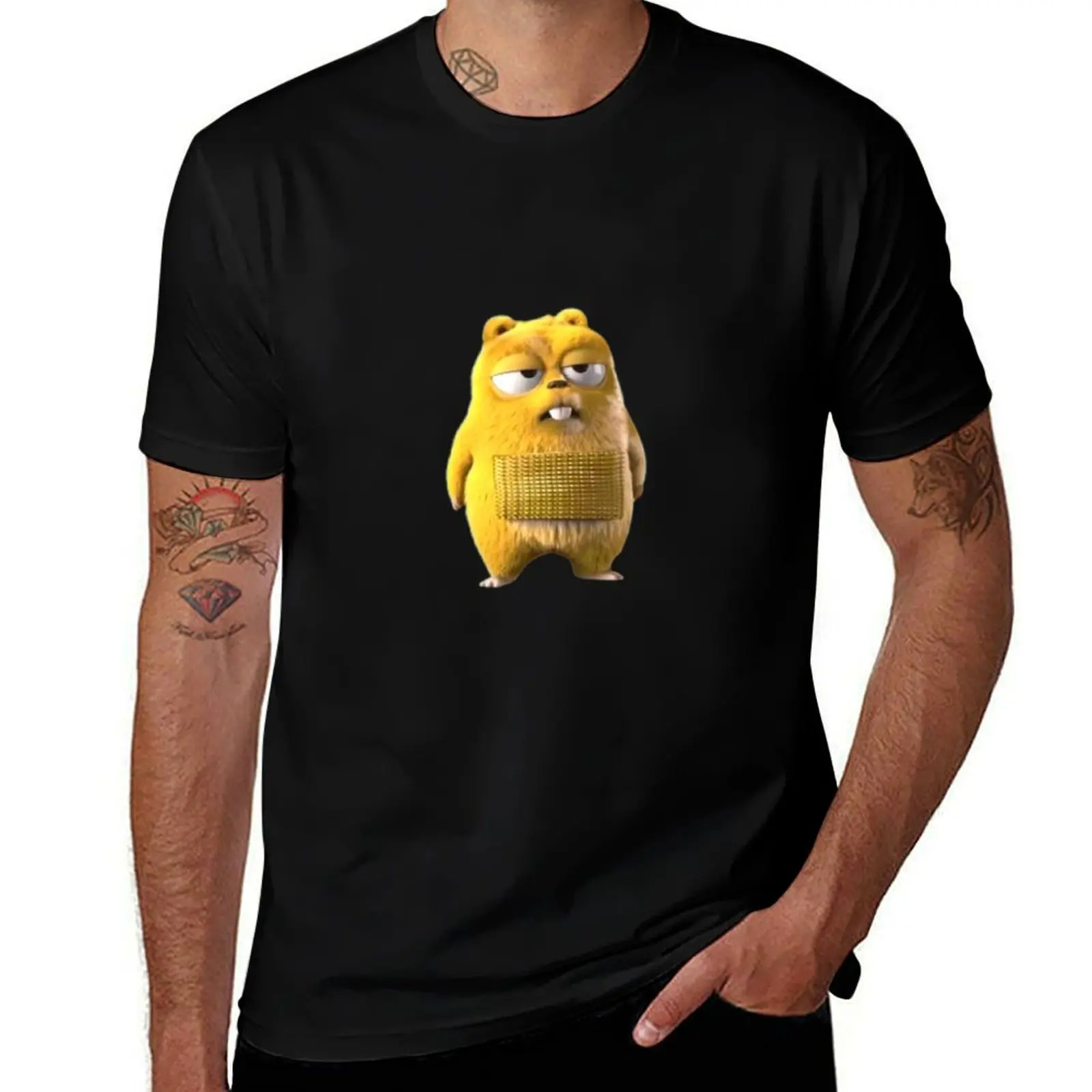 the Lemmings gold and grizzy T-Shirt Modern Style Print T-Shirt