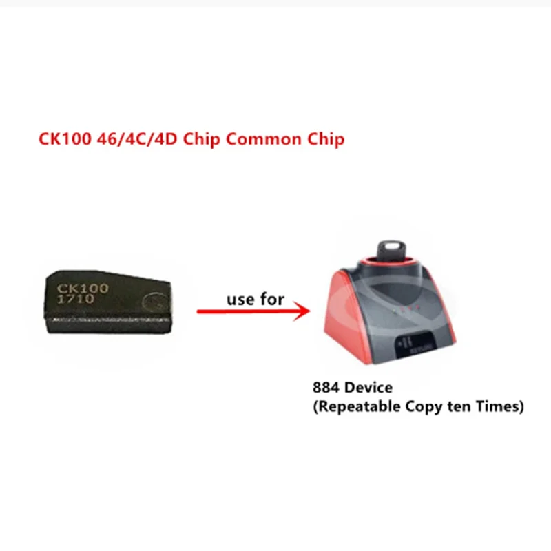 

Car Transpond Chip CK100 46/4C/4D Chip Common Chip use for 884 Device(Repeatable Copy 10 Times)