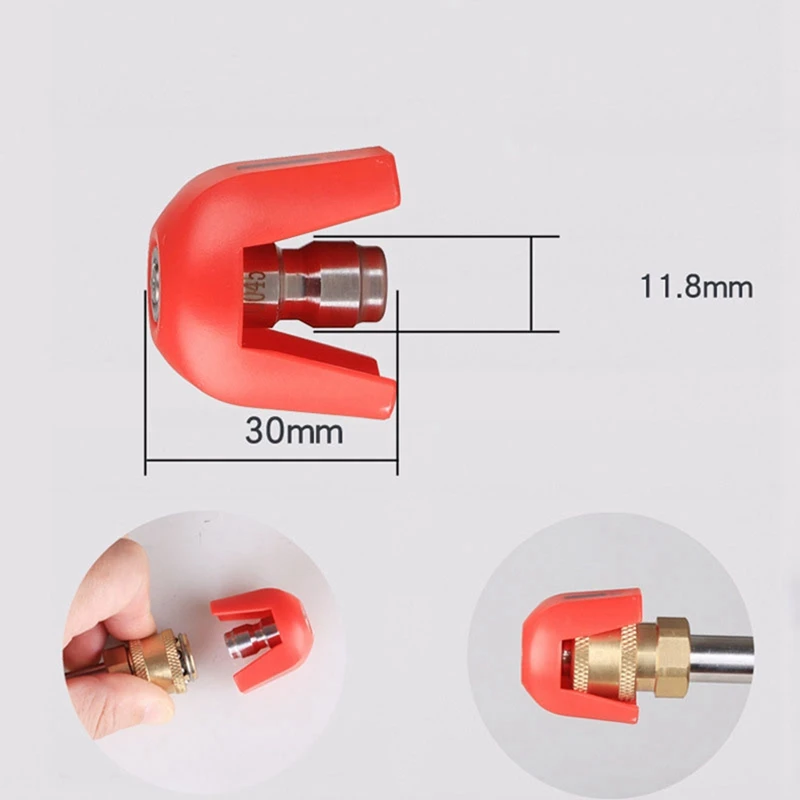 Pressure Washer Tips Quick-Connect Spray Tips Multiple Degrees 1/4 Inch Quick Connect, Spray Set Kits For Karcher, 4 Pack