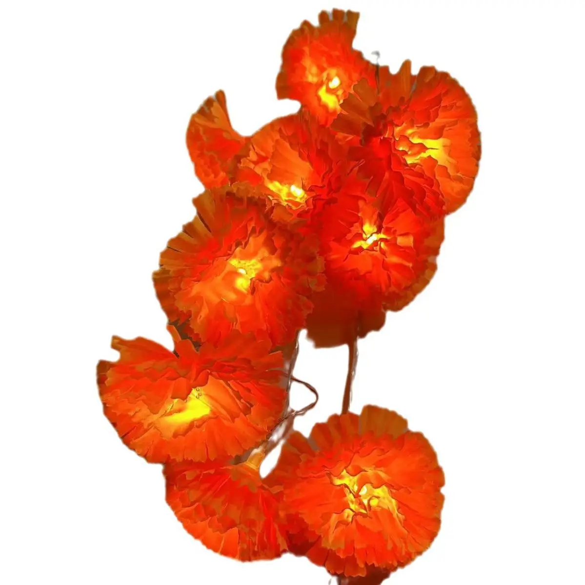 Led Chrysanthemum Lighting Strings Halloween Decorative Colorful Lights