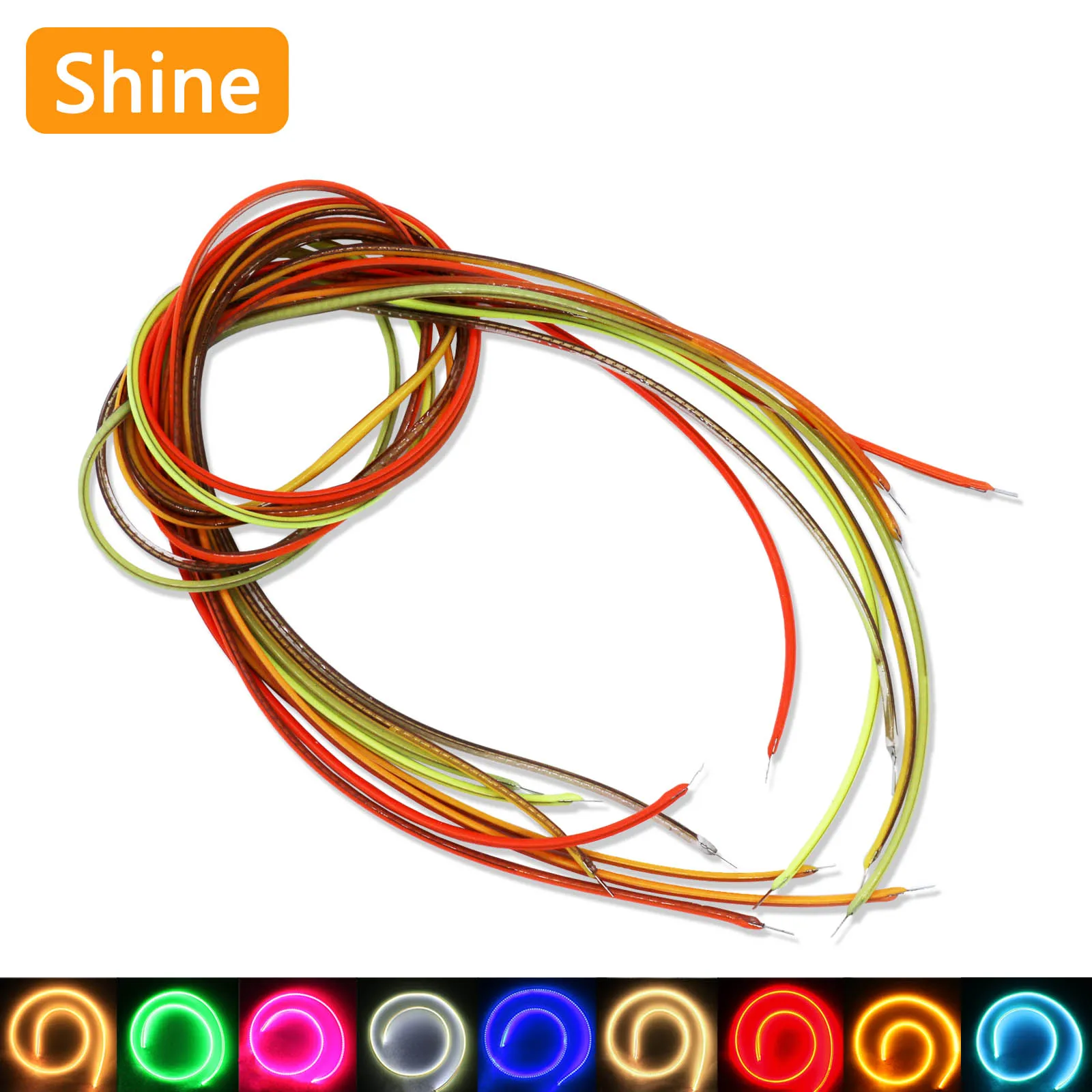 5pcs LED 3V Flexible Filament 38mm 80mm 130mm 145mm 260mm 300mm 360mm 450mm LED Edison Bulb DIY Home Camping Diode Decoration