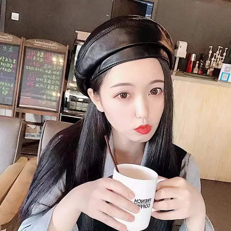 beret-retro-elegant-pour-femmes-chapeau-de-qualite-en-cuir-de-mouton-veritable-casquette-de-loisirs-pour-voyage-fetes-sur-la-plage-chapeau-de-citrouille-pour-printemps-et-automne