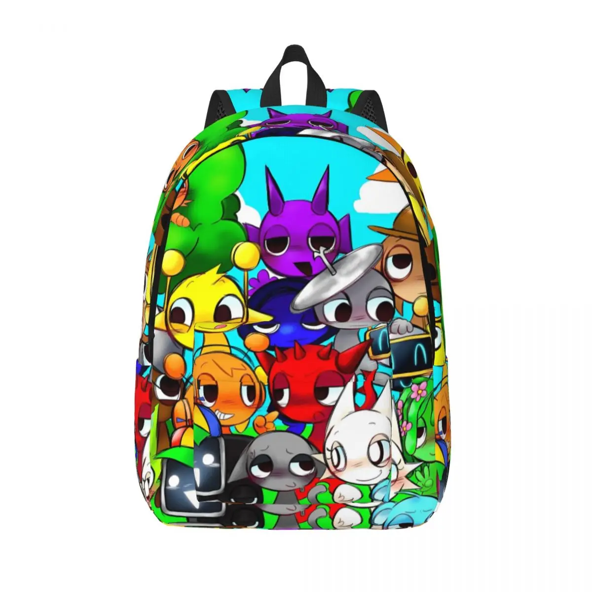 

Sprunki Wenda Oren Plush Anime Game Backpack Men Women Fashion Student Hiking Travel Daypack Music Laptop Canvas Bags Outdoor