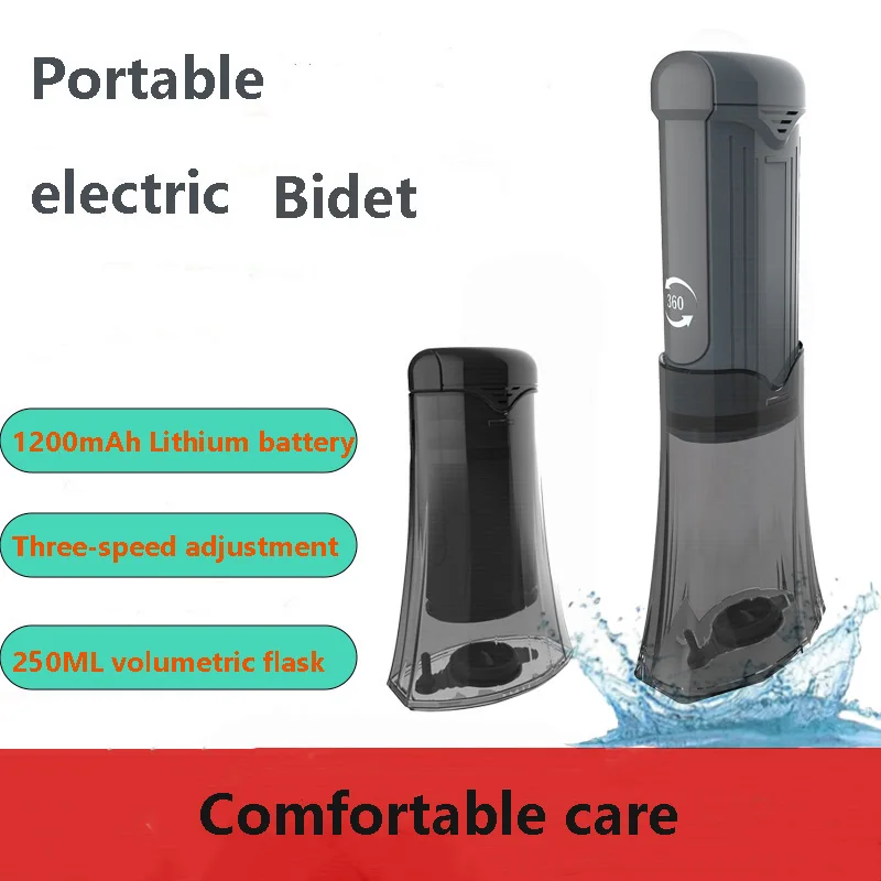 

Portable electric bidet, bidet and flusher, rechargeable bidet spray, hand-held shower for personal hygiene cleaning&careing