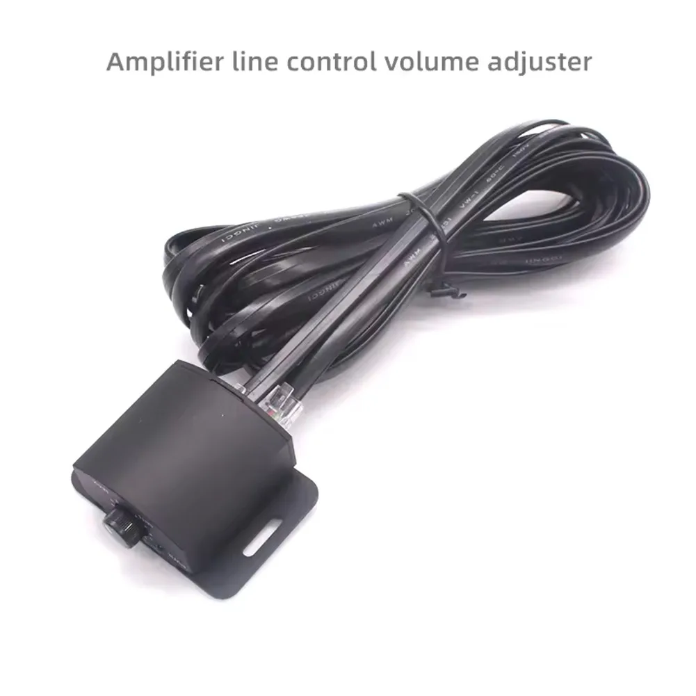 Black Car Audio Volume Controller Remote Adjustable Bass Knob Switch For Vehicle Subwoofer Speaker Sound System Upgrade Part