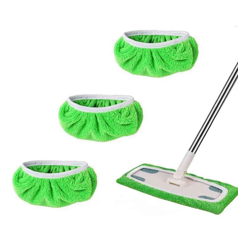 Microfiber Mop Replacement Pads With Washable Reusable Design And Strong Water Absorption For Home Kitchen Office Floor Cleanin
