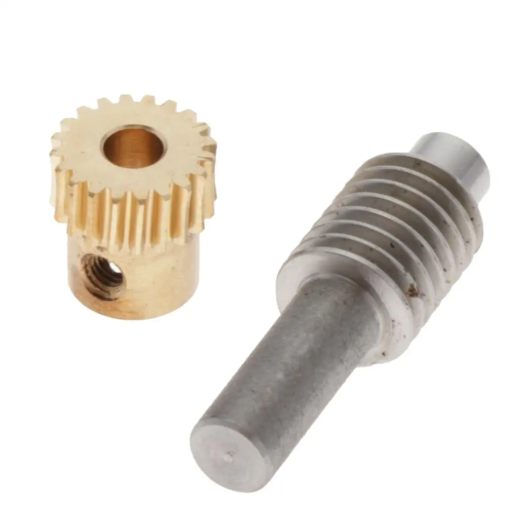 0.5 معامل 20- 60T عجلة تروس دودة نحاسية + مجموعة عمود تروس فولاذي 32 مم