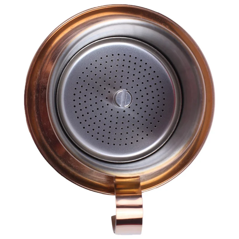 

A74U 6X Stainless Steel Vietnamese Coffee Filter Single Cup Vietnam Hand Punch Pot Drip Filter Coffee Pot Rose Gold