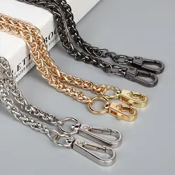 60cm 120cm Metal Chain Golden Silvery Aluminum Chain For Jewelry Making Findings Bag Chain Strap Handle Replacement Chain