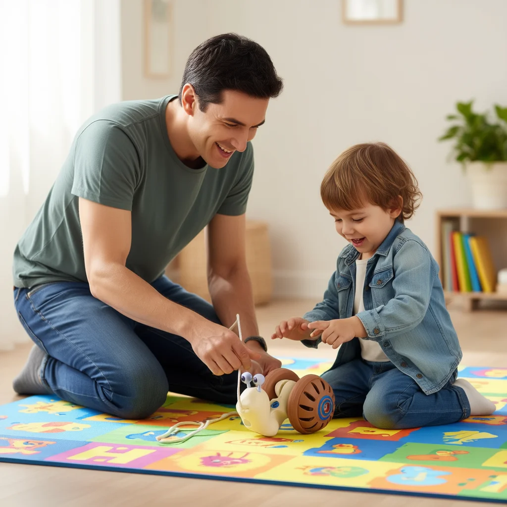 

Toddler Pull-Along Snail Toy – Cute Walker with Detachable Rattle, Outdoor & Indoor Learning Toy for First Steps