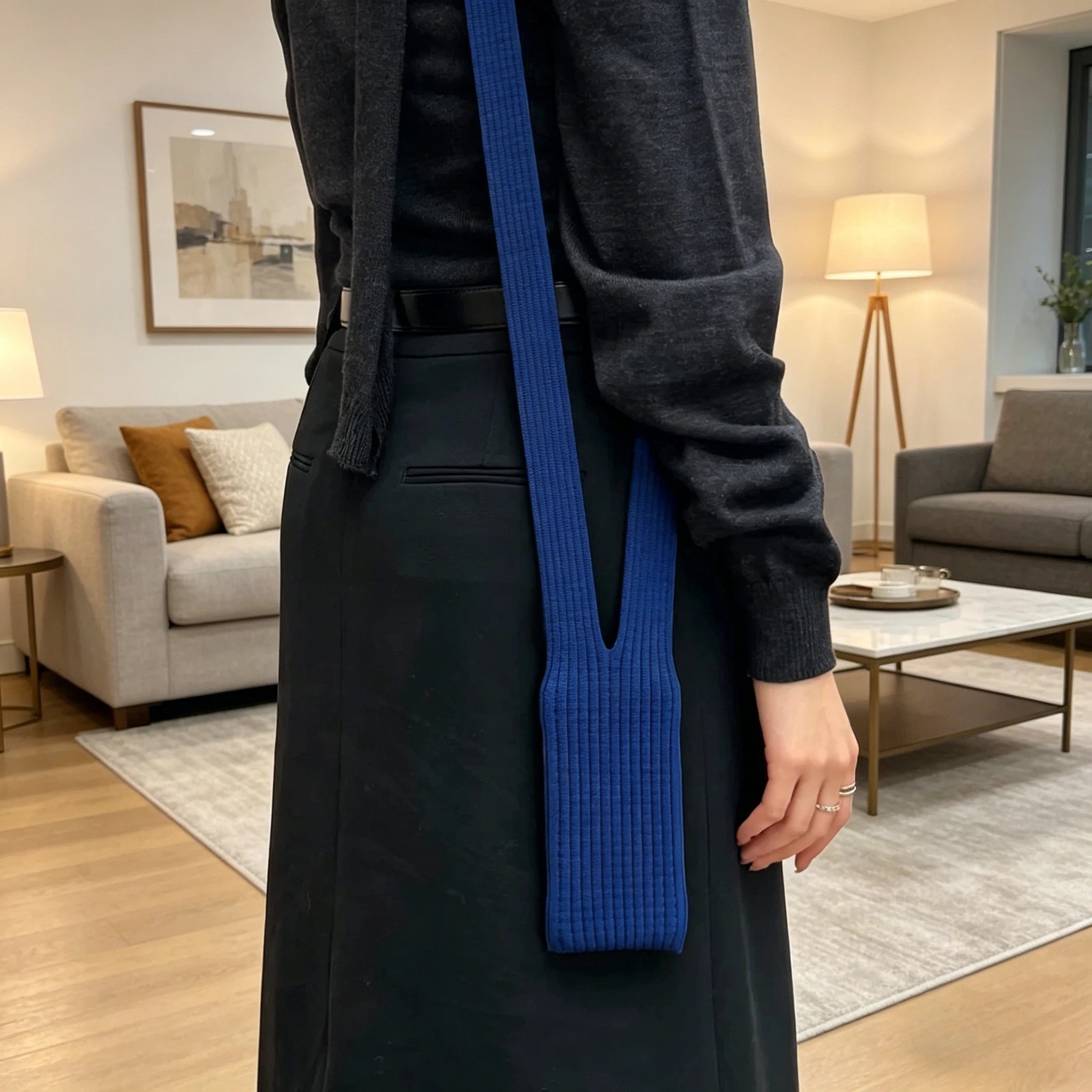 New Phone Pocket Woven Bag Short 40cm Long 80cm Fashion Accessories High Knitted Mobile Phone Mini Bag Portable