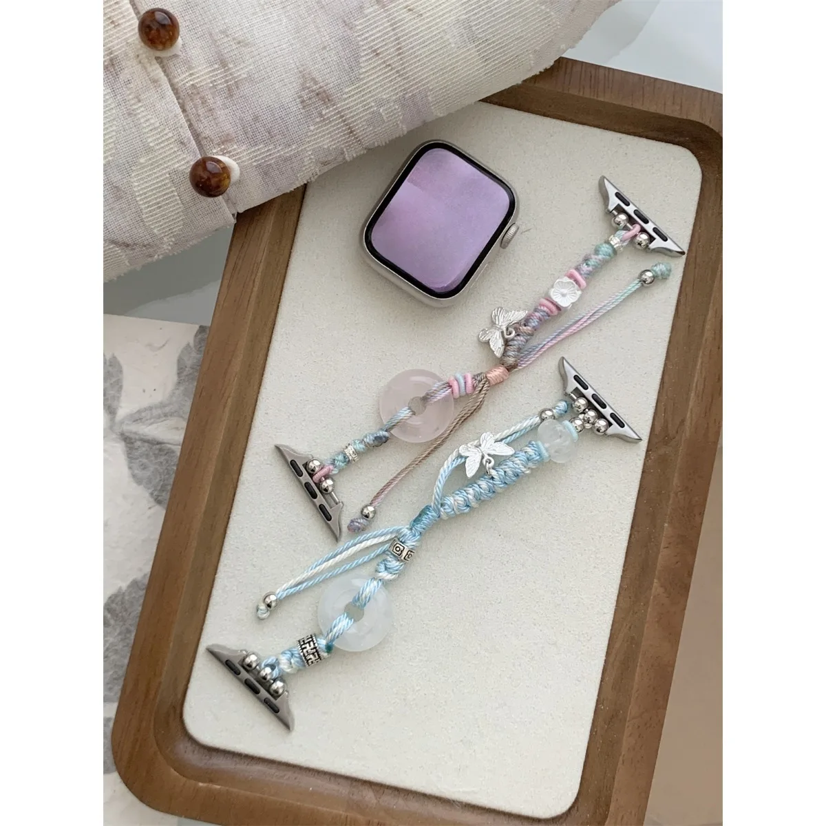 Pulseira de relógio de joias para iWatch Ultra 2 Series 10/9/8/7/6/5 Pulseira de relógio da moda 42/44/45/46/49 mm 38/40/41 mm_voghion.com