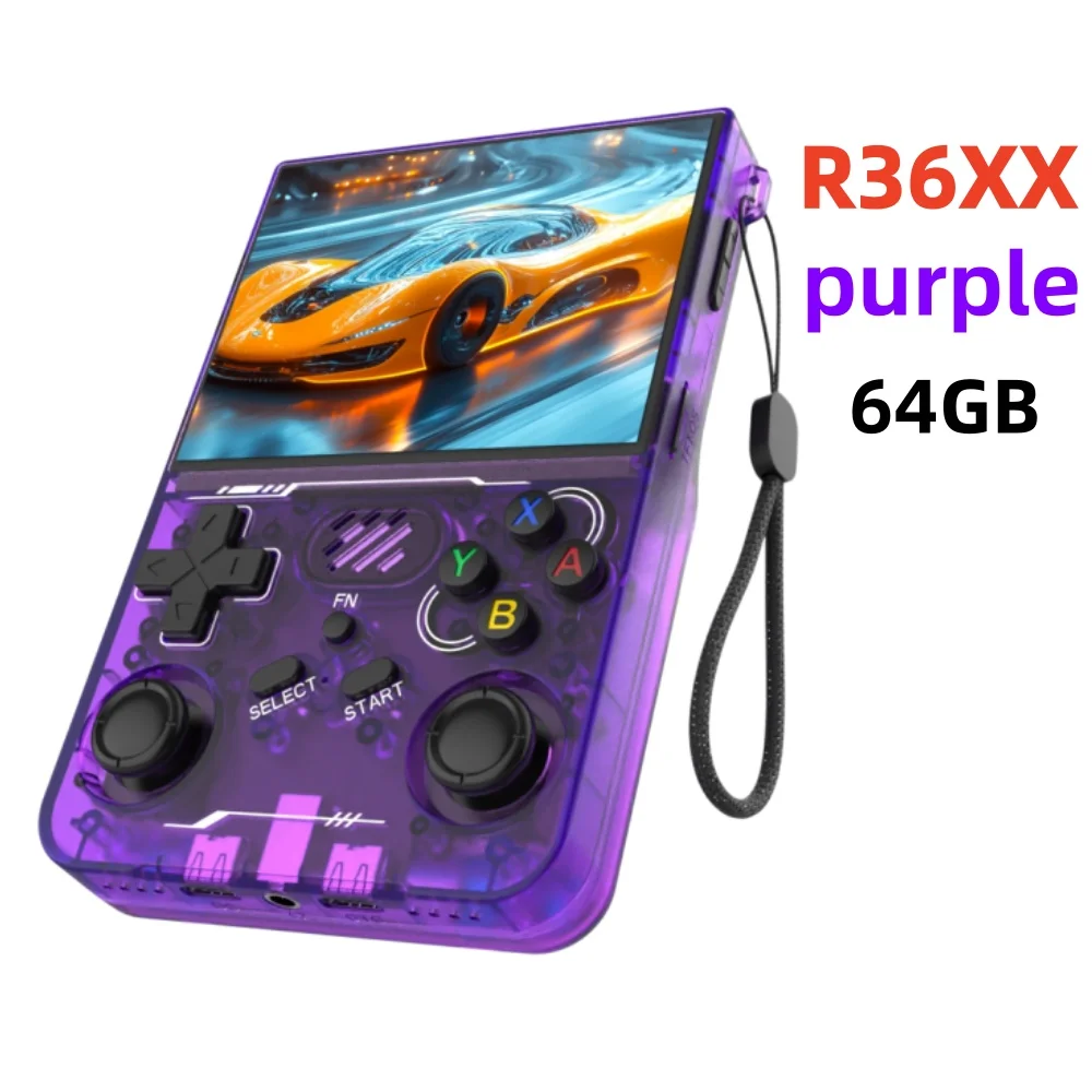 R36S Retro R36 Ultra Handheld Videogameconsole IPS Scherm 128GB Spellen Draagbare Pocket Player Linux Systeem R36XX PRO