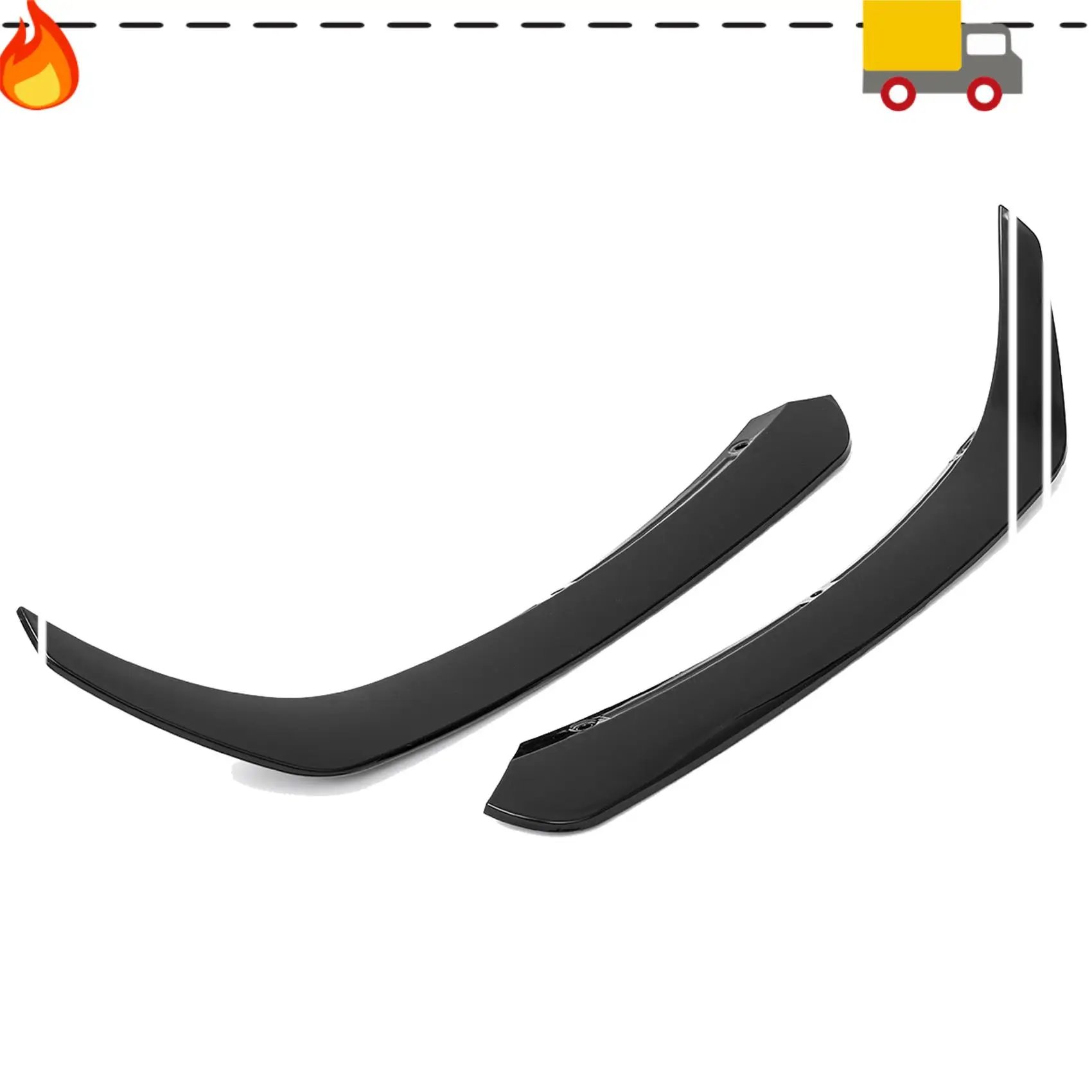 

4X Car Front Lower Bumper Side Spaoiler For CLA-Class W117 C117 CLA45 CLA200 CLA220