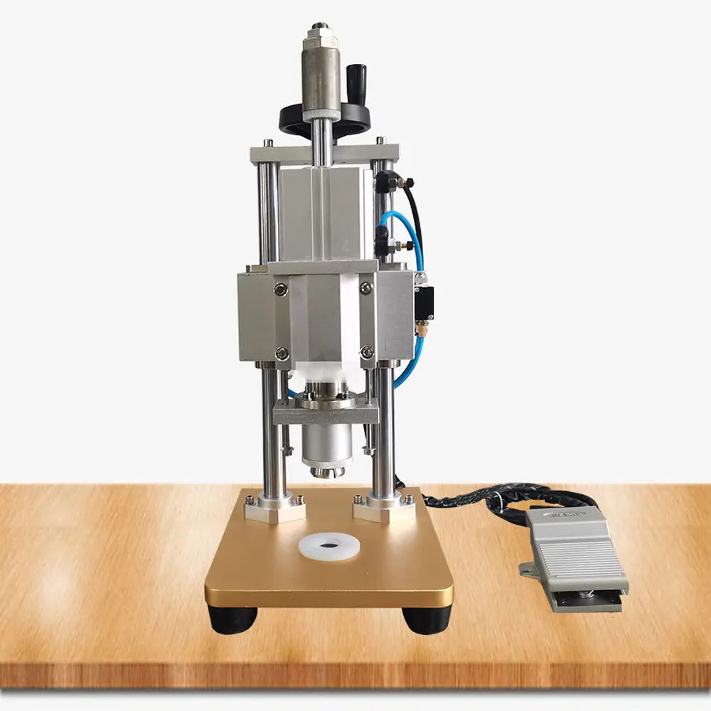 

2025 NEW Vial Bottle Oral Liquid Bottle Sealing Machine Tie Machine Penicillin Pneumatic Aluminum Cap Sealing Machine