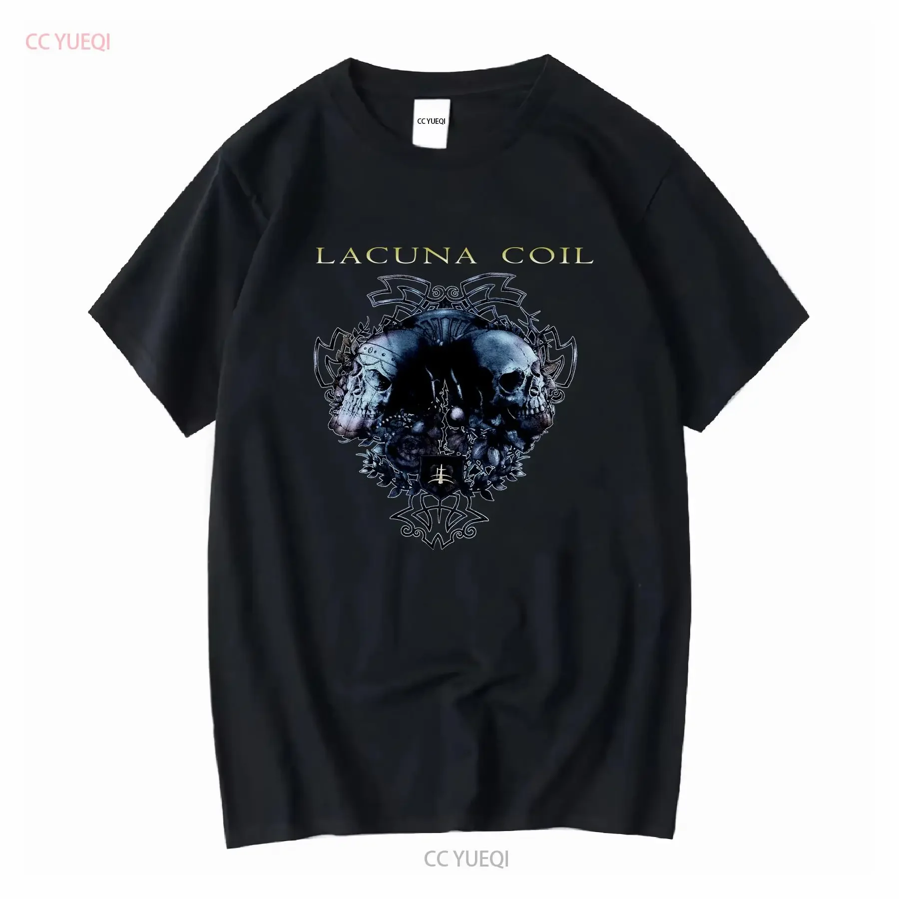 LACUNA COIL VINTAGE 2008 GENERIC BAND LOGO CONCERT TOUR T-SHIRT GRÖSSE L Vintage Washed Graphic Lässige Mode Vielseitige Streetwear