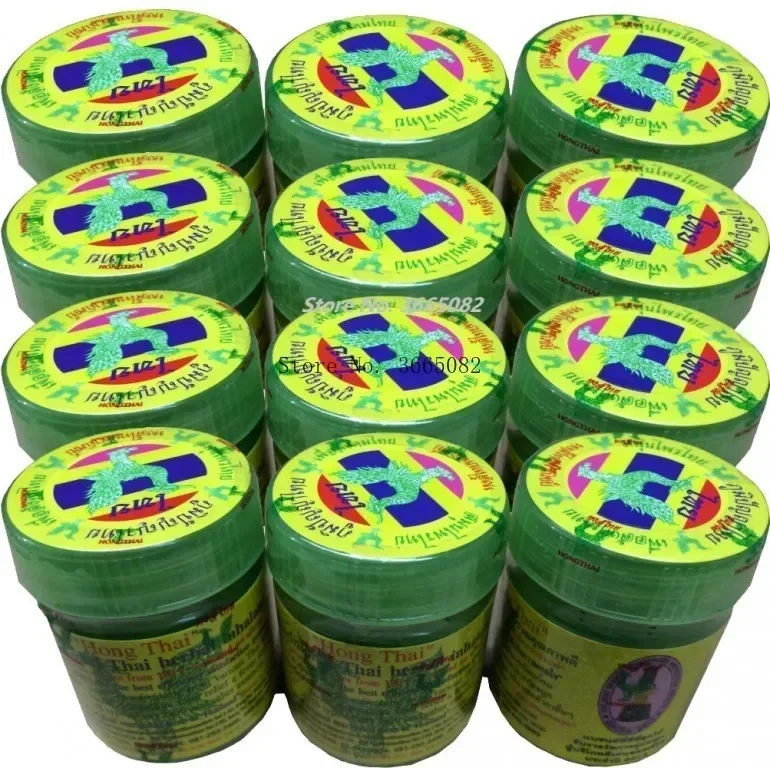 

10/12pcs X 20G / BOTTLE Thai Traditional Thai Herbal Inhalant Inhaler, Nose Flow Carsick Refreshing Essences