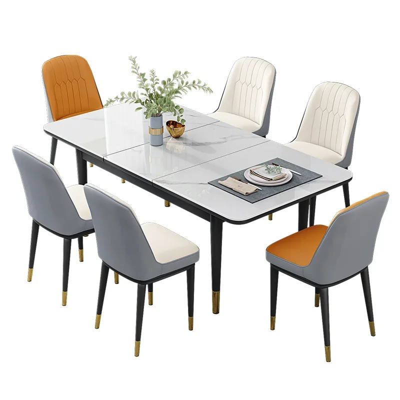 Living Room Coffee Table Dressing Complete Dining Room Table Kitchen Sliding Extendable Tavolo Rotondo Pranzo Furniture Home