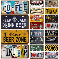 Welcome Cold Beer Wine Coffee Plate Metal Sign Vintage Plaque Tin Sign Wall Decor For Bar Pub Club Man Cave Poster Painting Art