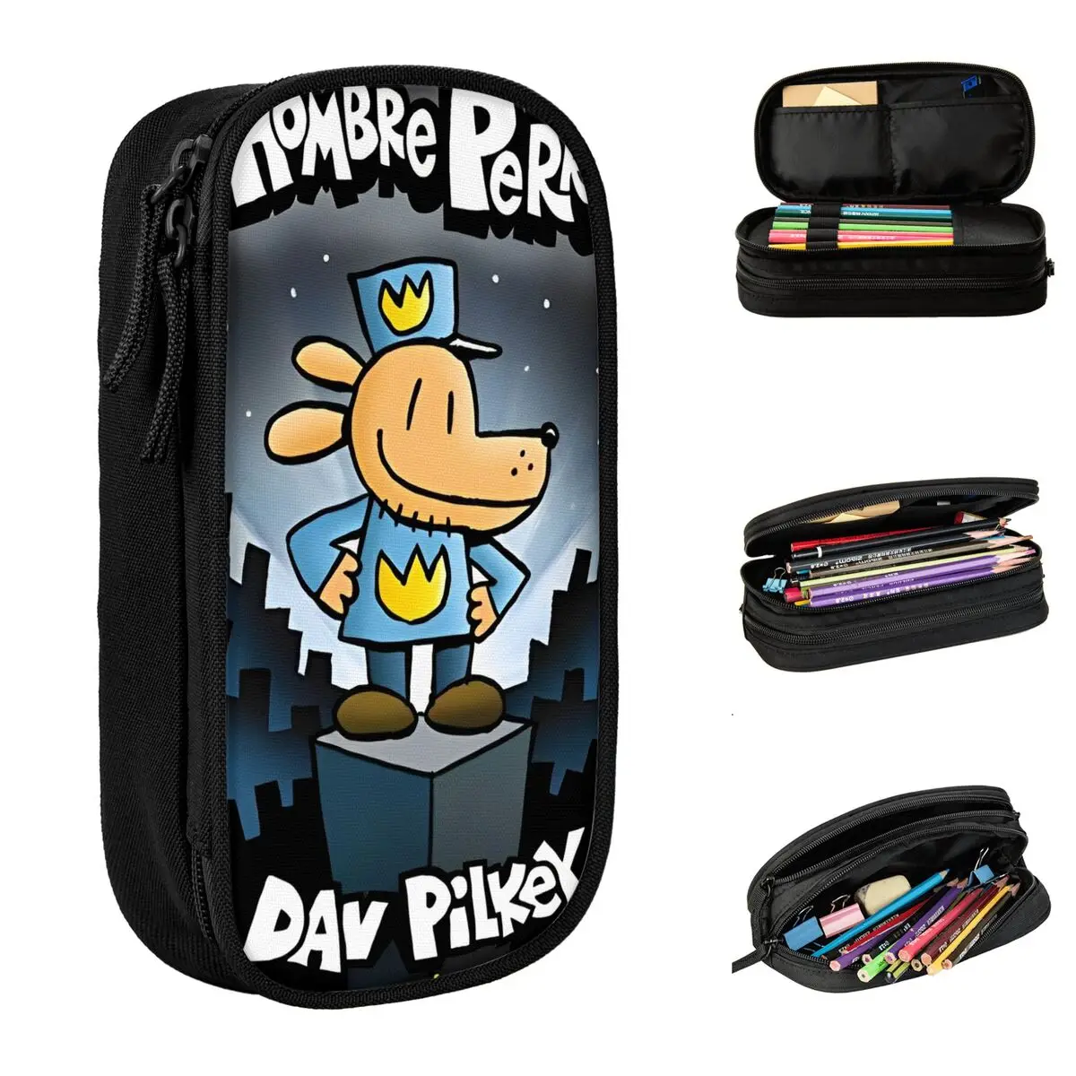 

Dog Man Dogman Movie Pencil Case School Pencil Cases Canvas Boy Girl Lovely College Pencil Box School Supplies