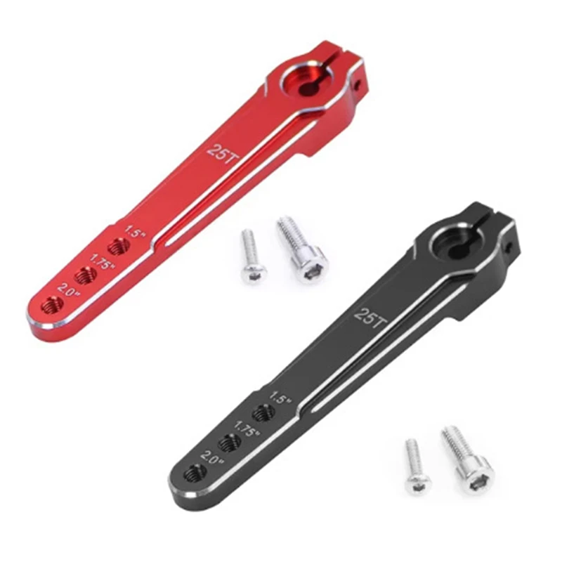 Aluminum 1.5'' 1.75'' 2.0 Inch 25T Extended Steering Servo Arm  Horn M3 3 Hole  For RC Car SCX10 RC Toy Parts