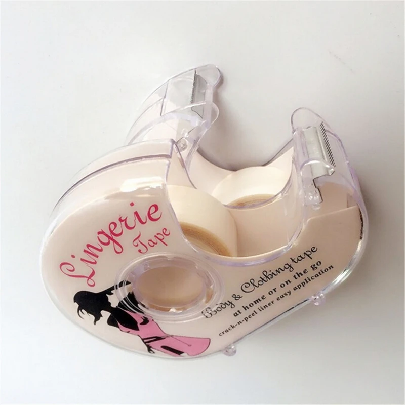 1 pz nastro impermeabile abbigliamento per il corpo striscia di reggiseno trasparente moda sicura biadesivo adesivo lingerie per donna ragazza scollo a V