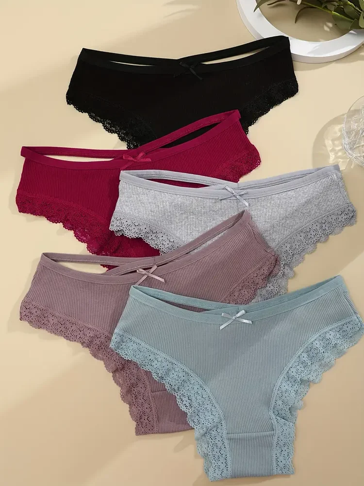 Slips en coton pour femmes, sous-vêtements Sexy, élasticité, sous-vêtements confortables, Lingerie, couleur unie, intime, S-XL