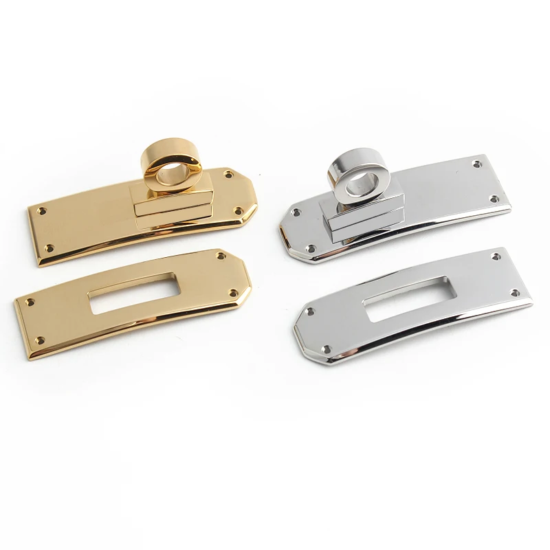 Stainless Steel Bag Locks Clasp Bag Lcok Set For Handbag Purse Tote Closures Snap Clasps DIY Craft Hardware Case Bag Accessories