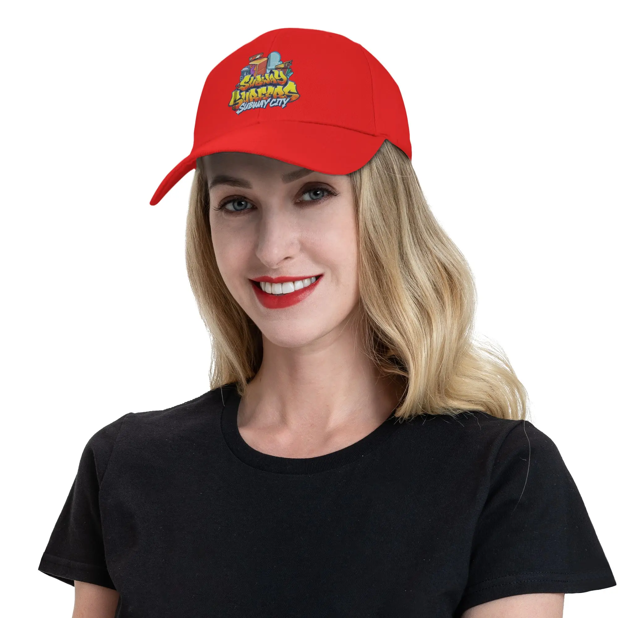 Casual Subways Surfers Golf Hat Unisex Headwear  Formal Golf Adjustable Sun Hats