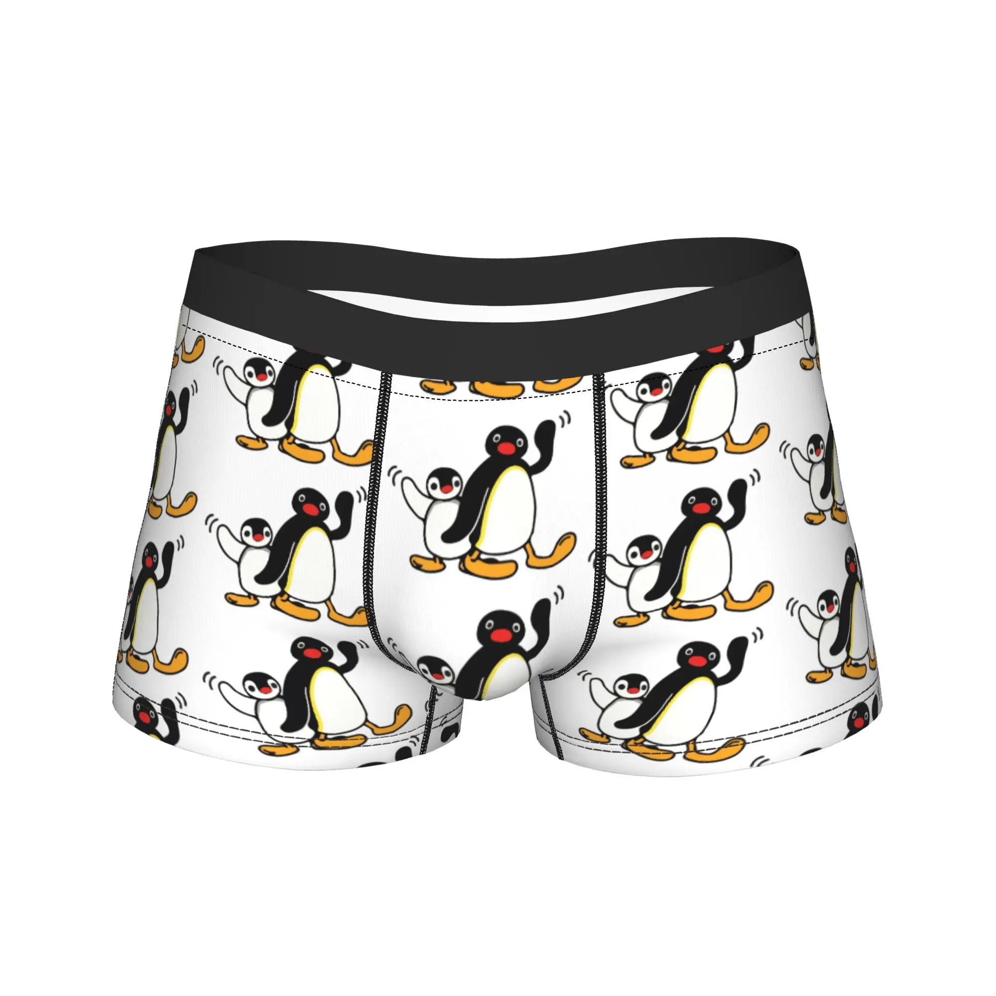 

Men Noot Pingu Boxer Briefs Shorts Panties Soft Underwear Penguin Homme Humor S-XXL Underpants