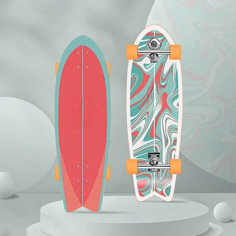 Land Surfboard, Skateboard, Beginner, Surf Training, Pedal Free, Road Boards