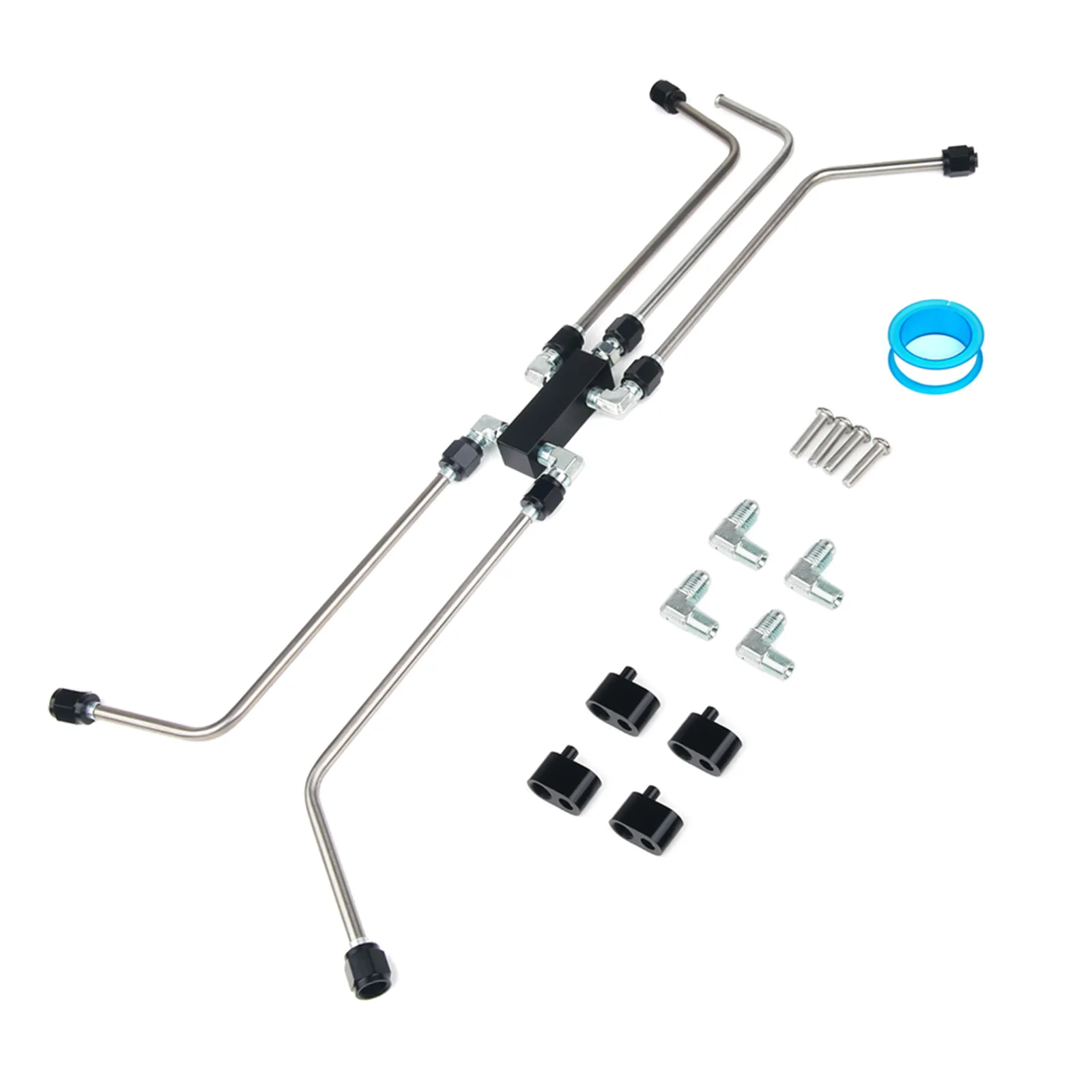 Complete Stainless Steel Steam Vent Coolant Crossover Kit Engines Coolant Crossover Steam Vent Kit For LS1 LS2 LS3 LS6 LS7 LSX