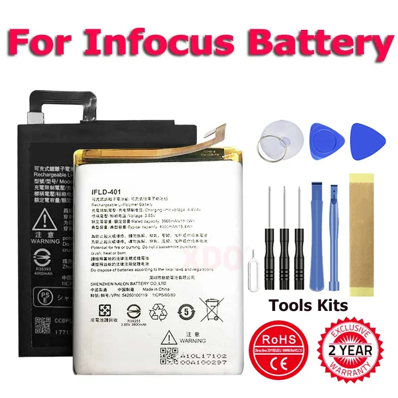 

New Phone HE305 IFLD-401 HE324 UP140008 Battery For Infocus V5 M808 M560 HE324 Sharp Aquos B10 M2 In Stock