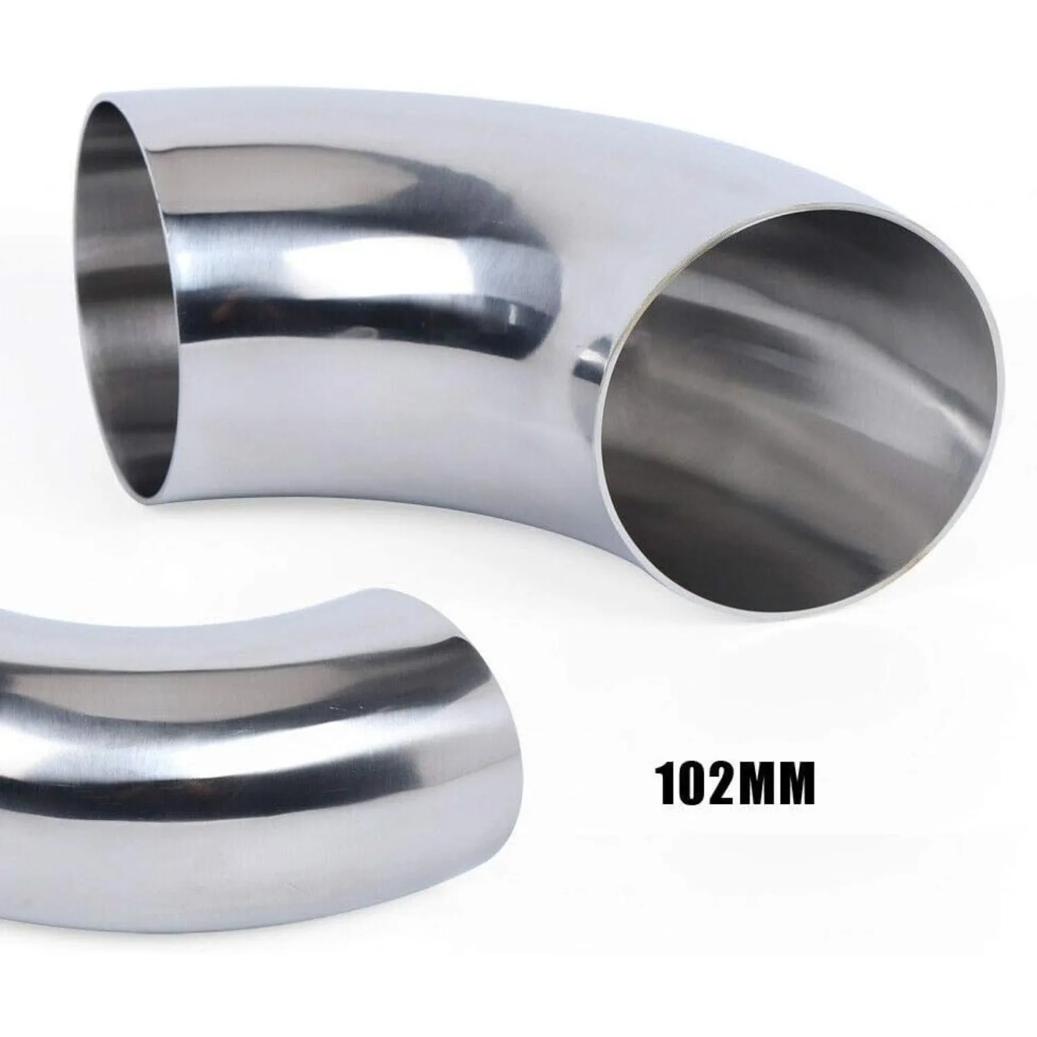 تركيب أنابيب الكوع لحام صحي 102 مم - ملحقات أنابيب الكوع لحام من الفولاذ المقاوم للصدأ مخزون أمريكي عالي التكلفة وعملية #2