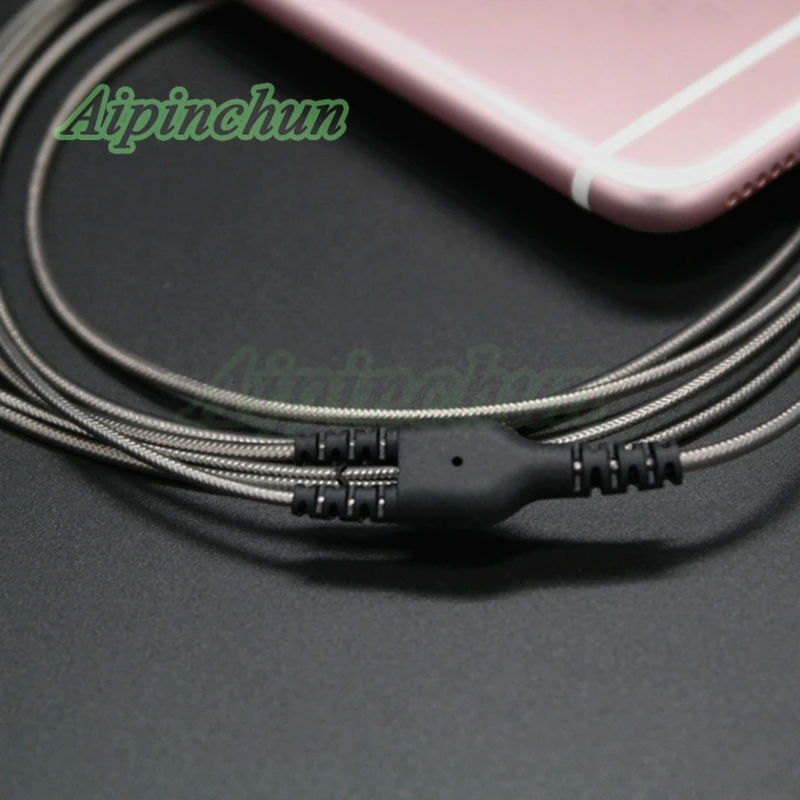 3-полюсный аудиокабель Aipinchun 3,5 мм для наушников, ремонта, замены, 14 медных проводов, длина 1,2 метров