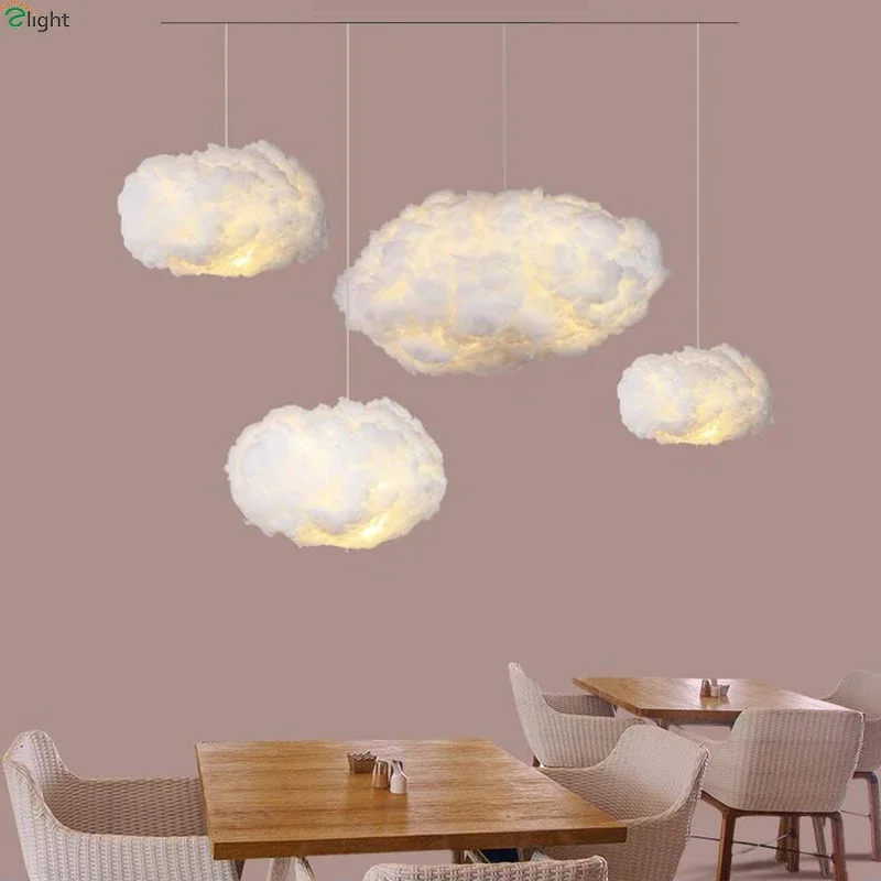 Modern Cloud Led Chandelier Lighting Restaurant Pendant Lights Home Decor Living Lamparas Children\'s Room Hanging Lamp Luminaria